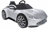 Aston Martin Kinder Elektroauto silber