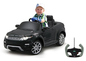 Kinder Elektroauto Range Rover Evoque schwarz