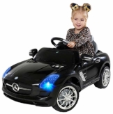 Kinder Elektroauto Mercedes SLS AMG schwarz