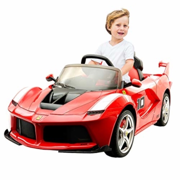Kinder Elektroauto Ferrari rot