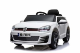 Toyas Lizenz VW Volkswagen Golf GTI Kinder Elektrofahrzeug Kinderfahrzeug Kinderauto Elektroauto 2X 30W Motor Weiß - 1