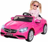 Kinder Elektroauto Mercedes S Klasse pink