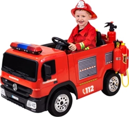 Kinderelektroauto Feuerwehr rot